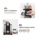 Stainless Steel Coffee Capsules Vertuoline Pod Filters Cup 230ml Brewing Volume Reusable Refillable Coffee Capsule Coffer Set for Nespresso Vertuoline GCA1 Delonghi ENV135 2019 New Arrival