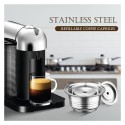 Stainless Steel Coffee Capsules Vertuoline Pod Filters Cup 230ml Brewing Volume Reusable Refillable Coffee Capsule Coffer Set for Nespresso Vertuoline GCA1 Delonghi ENV135 2019 New Arrival