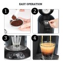 Stainless Steel Coffee Capsule Refillable Coffee Capsules Espresso Capsules Compatible with Senseo Coffee Machine