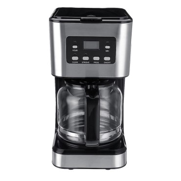 Coffee Maker 12 Cups Drip Coffee Maker Brewing Tea Machine with Glass Carafe, for Home and Office