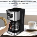 Coffee Maker 12 Cups Drip Coffee Maker Brewing Tea Machine with Glass Carafe, for Home and Office