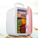 Car Refrigerator 4L Mini Household for Cosmetic Mask Skin Care Products Cold and Warm Dual Use Can Heating Food Preservation