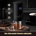 Coffee Bean Grinder Small Household Electric 6 Gears Balanced Thickness Ceramic Grinding Core Outdoor Portable Grinder Cup USB Self Stop After Grinding