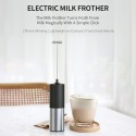 Electric Milk Frother Coffee Foam Maker Handheld Mini Blender Mixer Automatic Stainless Steel Whisk for Cappuccino Protein Powder Matcha Hot Chocolate