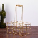 6 Bottle Beer Holder Party Beer Basket Rack Wine Caddy Stand for BBQ Hotel Bar Wine Beer Bottles