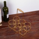 6 Bottle Beer Holder Party Beer Basket Rack Wine Caddy Stand for BBQ Hotel Bar Wine Beer Bottles