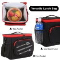 Insulated Lunch Bag Tote Box Picnic Tote with Adjustable Shoulder S-trap Leakproof & Fashionable Cooler Tote Bag for Adult & Kids