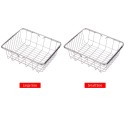 Dish Sink Rack Over Sink Drying Bowl Holder Stainless Steel Vegetables Washing Basket Kitchen Shelf Cutlery Drainer