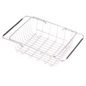 Dish Sink Rack Over Sink Drying Bowl Holder Stainless Steel Vegetables Washing Basket Kitchen Shelf Cutlery Drainer