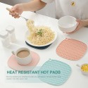 Hot Pads Heat Resistant Trivet Pot Mat Holder Mats Non Slip TPR Hot Pot Holders for Cooking Baking Countertop Table Placemats