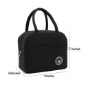 Thermal Insulated Lunch Bag Portable Thermal Insulation Bag Reusable Bento Lunch Box Organizer Leakproof Meal Prep Lunch Tote Bag Cooler Bag with Zipper Closure for Women Men Work School Picnic Hiking Beach