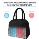 Thermal Insulated Lunch Bag Portable Thermal Insulation Bag Reusable Bento Lunch Box Organizer Leakproof Meal Prep Lunch Tote Bag Cooler Bag with Zipper Closure for Women Men Work School Picnic Hiking Beach