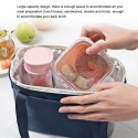 Thermal Insulated Lunch Bag Portable Thermal Insulation Bag Reusable Nylon Lunch Box Organizer Leakproof Meal Prep Lunch Tote Bag Cooler Bag With Zipper for Women Men Work School Picnic Hiking Beach