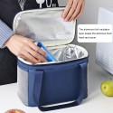 Thermal Insulated Lunch Bag Portable Thermal Insulation Bag Reusable Nylon Lunch Box Organizer Leakproof Meal Prep Lunch Tote Bag Cooler Bag With Zipper for Women Men Work School Picnic Hiking Beach