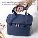 Thermal Insulated Lunch Bag Portable Thermal Insulation Bag Reusable Nylon Lunch Box Organizer Leakproof Meal Prep Lunch Tote Bag Cooler Bag With Zipper for Women Men Work School Picnic Hiking Beach