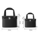 Thermal Insulated Lunch Bag Portable Thermal Insulation Bag Reusable Nylon Lunch Box Organizer Leakproof Meal Prep Lunch Tote Bag Cooler Bag With Zipper for Women Men Work School Picnic Hiking Beach