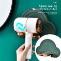 Hair Dryer Holder Foldable Wall Mounted Hair Dryer Hanging Rack Hair Dryer Organizer Hair Styling Storage Organizer for Bathroom Barbershop Washroom