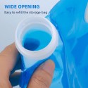 Water Storage Bag Foldable Bag 10L Large Capacity with Valve Food Grade Portable No Leakage for Camping Hiking Outdoors