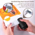 Portable Mini Handheld Bag Heat Vacuum Sealer with Cutter for Plastic Food Storage Bags