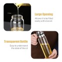 Auto Flip Olive Oil Dispenser Bottle 550mL Refillable Oil Dispenser Leakproof Condiment Container Wide Opening for Easy Refill  Cooking BBQ Salad Clear Glass il Bottle