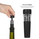 4pcs/set Wine Bottle Opener Set Air Pressure Wine Bottle Opener 4 Piece Gift Set with Corkscrew Remover & Foil Cutter & Pourer & Wine Stopper House Warming Gift