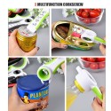 4in1 Can Opener & 5in1 Corkscrew Set Multifunctional Manual Can Opener & Corkscrew with Good Grip Smooth Edge Beer Bottle Opener