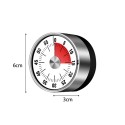 60MIN Countdown Mechanical Magnetic Timer Timer, Quiet Counting, Dual Magnets, Battery Power For School Classroom Teaching, Kids Reading, Kitchen Cooking, Office