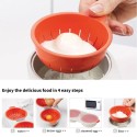 Microwave Boiled Egg Cups Microwave Egg Cooker Maker 2 Egg Poaching Cups Egg Boiler Mold Bowl for Kitchen Cooking Cookware Baking Tools