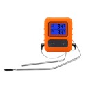 Wireless Digital Meat Thermometer for Grilling Smoker BBQ Grill Oven Thermometer with Dual Probe Kitchen Cooking Food Thermometer