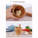 Mortar and Pestle Set Big Manual  Garlic Spices Large Mortar Pestle Pepper Minced Tool Durable Lightweight Garlic Mills Mixing Pot Herb Pepper Grinder