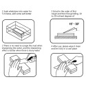 400/1000 3000/80000 Grit White Corundum Double-sided Whetstone with Leather Strop White Stone Correction Angel Guide