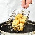 Mini French Fries Basket Chips French Fry Basket Holder Fried Food Table Serving Mini French Fry Chips Baskets Net for Chips French Fry Chicken Nuggets