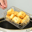 Mini French Fries Basket Chips French Fry Basket Holder Fried Food Table Serving Mini French Fry Chips Baskets Net for Chips French Fry Chicken Nuggets