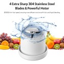 Portable Mini Fast Blender 350ml Juicer Cup with Wireless Charging 4 Blades for Smoothie Milkshake Juice Baby Food