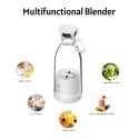 Portable Mini Fast Blender 350ml Juicer Cup with Wireless Charging 4 Blades for Smoothie Milkshake Juice Baby Food