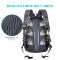 50L Hiking Backpack Waterproof Outdoor Sport Travel Daypack Bag with Shoe Compartment for Climbing Camping Mountaineering