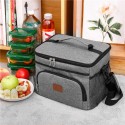 16L Big Capacity Leak Proof Lunch Bag Thermal Large Picnic Cool and Warm Insulated Pack Outdoor Food and Beverage Storage Shoulder Bag