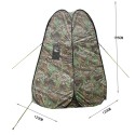 Portable Privacy Shower Toilet Tent Camping Pop Up Tent Camouflage Changing Tent