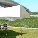 Foldable Tent Support Pole Mult Sections Aluminum Alloy Camping Tent Poles for Canopy Porch Awning Sun Shade Support