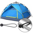 30pcs Outdoor Tarp Clips Heavy Duty Lock Grip Tent Fasteners Clamps with Bungee Ball Cords Carabiners for Outdoor Camping Tarps Awnings Caravan Canopies