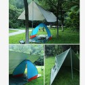 Awning Waterproof Tarp Tent Shade with Pole Folding Camping Canopy Ultralight Beach Sun Shelter for Camping Hiking and Survival Shelter