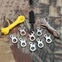 3 Holes Stainless Steel Outdoor Equipment Fast Knot Tool