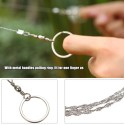 Outdoor Emergency Equipment Survival Gear Tool Kit Stainless Steel Wire Saw Hand Pocket Wire Saws for Camping Hiking Hunting