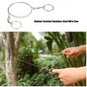 Outdoor Emergency Equipment Survival Gear Tool Kit Stainless Steel Wire Saw Hand Pocket Wire Saws for Camping Hiking Hunting