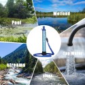 Outdoor Water Filter Straw Water Purifier Filtration System Bottom Thread Ultrafiltration Film Design for Emergency Camping Traveling Backpacking Hiking Cycling Fishing Portable