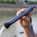 Outdoor Water Filter Straw Water Purifier Filtration System Bottom Thread Ultrafiltration Film Design for Emergency Camping Traveling Backpacking Hiking Cycling Fishing Portable