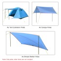 Outdoor Tent Canopy Tarp Poles Tent Canopy Support Rods Iron Canopy Awning Frame