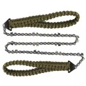 27 Inch 11 Teeth Pocket Chainsaw with Paracord Handle Hand Chain Saw Outdoor Emergency Survival Gear for Camping Hiking Backpacking Wood Tree Cutting