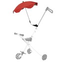 Sunshade Umbrella UV Rays Protection Parasol Rain Canopy Cover Clamp-On Shade Umbrella for Baby Stroller