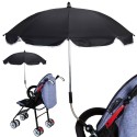 Sunshade Umbrella UV Rays Protection Parasol Rain Canopy Cover Clamp-On Shade Umbrella for Baby Stroller